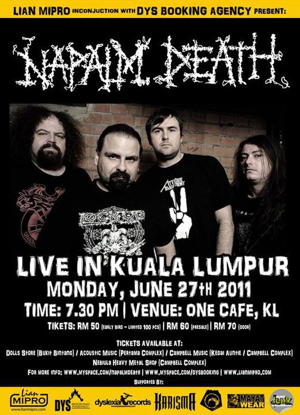 Napalm Death in KL
